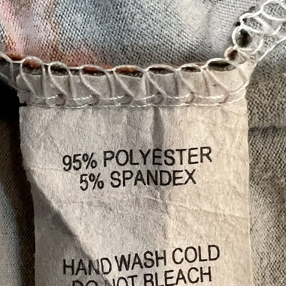 Reborn J Maxi Dress Size Medium Green Floral Long Sleeve Stretch Smooth Soft - Picture 12 of 13